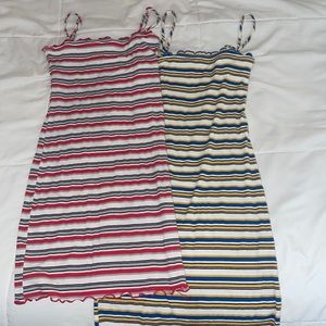 Mitch match Striped dresses